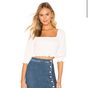 Free People Puff Sleeve Top